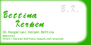 bettina kerpen business card